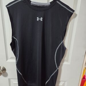 Under Armour Black and Gray Compression Top